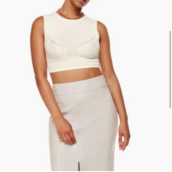 Babaton Pointelle Tank - Cream - Picture 7 of 16